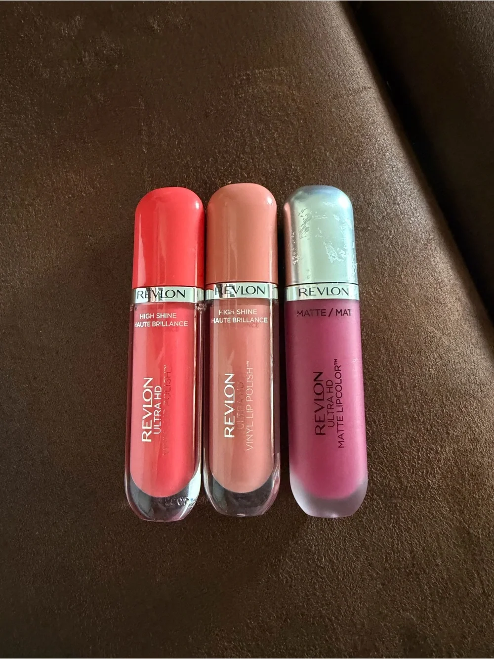 3 pieces Revlon Women Makeup Lip Color Duo - Coral, Nude, Berry
